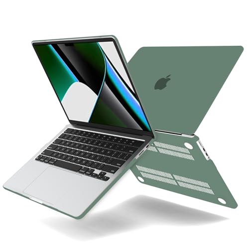 B BELK Compatible with MacBook Pro 14 inch Case 2026-2021 M5 M4 M3 M2 M1 A3427 A3426 A3112 A3185 A3401 A2918 A2992 A2779 A2442, Plastic Hard Shell Case+Keyboard Cover+Screen Protector, Midnight Green - color: Midnight Green