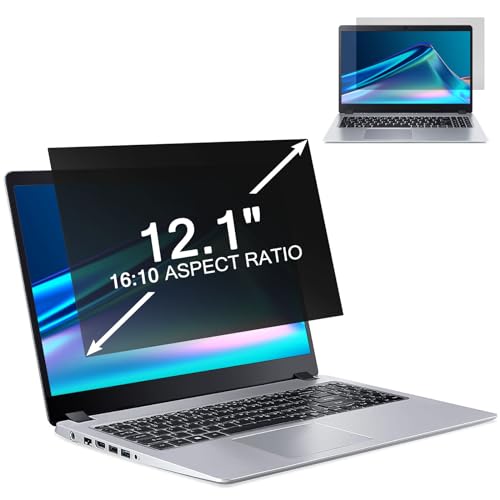 ZOEGAA Laptop Privacy Screen 12.1 inch 16:10, 12.1 inch Removable Anti Blue Light Glare Eye Protection Shield, Black Blackout Anti Spy Desktop Security Private Filter - size: 12.1 inch Computer with 16:10 Aspect Ratio