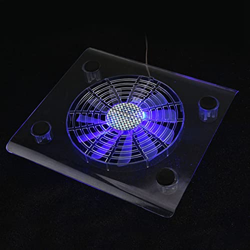 Quiet Notebook Cooler, USB Laptop Cooling Pad Cooling Pad Fan with RGB LED Lights 1400RPM Fan Speed Plug and Play for Notebook