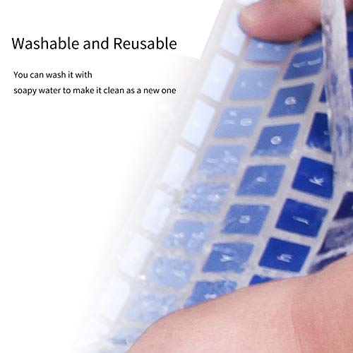CaseBuy Keyboard Cover for Dell 11.6" Chromebook 3100 3110 C3181 / Dell Chromebook 11 3120 3180 3181 3189 5190 P22T 11.6 inch/Dell Chromebook 13 3380 13.3 inch, Gradual Blue - color: Gradual Blue