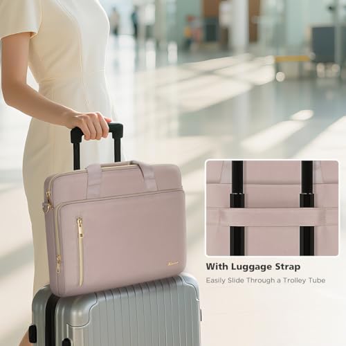 KIZUNA Laptop Bag 13.3 Inch Computer Shoulder Case Sleeve Briefcase For 14" MacBook Pro M3 2023/M2 M1 Max /13.6" New MacBook Air M2/14 Yoga Slim 7x/14.5" XPS 14/Latitude 5450,Khaki - color: Khaki, size: 13-13.3 Inch