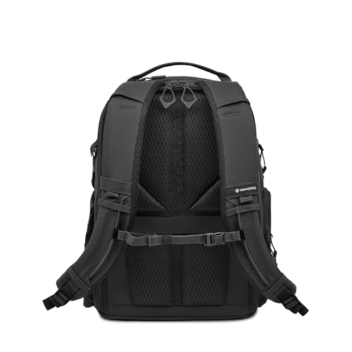 WANDRD PRVKE Zip 21L V4 Camera Backpack – Weatherproof Travel Bag with Laptop Sleeve, Expandable Rolltop and Quick Side Access - color: Black, size: 21L (Bag Only), style: Zip