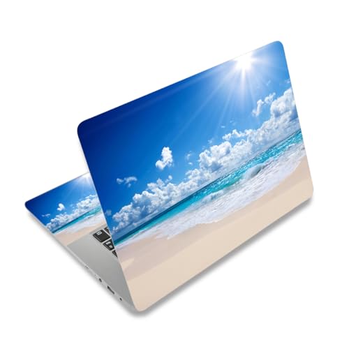 Laptop Skin Sticker Decal 12 .1 13 13.3 14 15 15.4 15.6 inch Personalized Universal Notebook Vinyl Skin Stickers Cover Art Decal Computer Protector (Sunshine Beach) - color: SunShine Beach