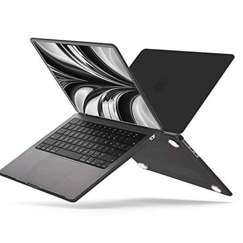 B BELK for MacBook Air 13 inch Case 2026 2025 2024-2022 M5 M4 M3 M2, Black | A3449 A3240 A3113 A2681, Matte Plastic Laptop Hard Shell for MacBook Air 13.6 inch Case & Keyboard Cover & Screen Protector - color: Black