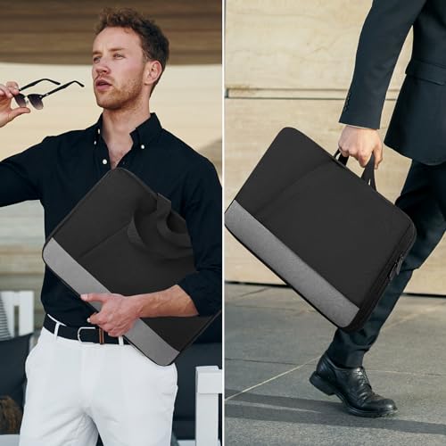 Laptop Case Sleeve, 15.6 Inch Laptop travel Bag Computer Cover for Men Women, Water Resistant Carrying Slim Laptop Sleeve Compatible for HP, Dell, Asus, Acer, Lenovo, Apple Notebook, Black