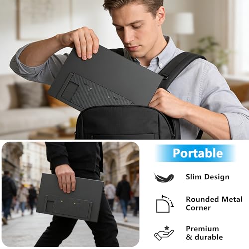 15.3 Inch Portable Monitor FHD 1200P 60Hz IPS,USB-C External Second Screen, Compatible with Laptop, PC, Mac & Phone, Travel Display for Office Work - size: 15.3inch