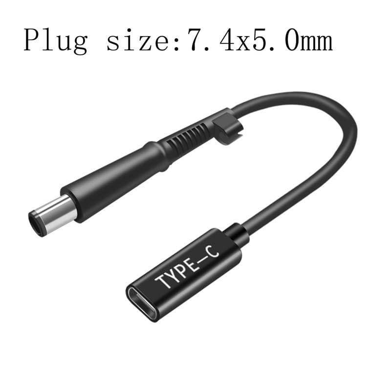 7.4X 5.0 mm USB C Adapter, 18.5V Power AC Charger Made for HP Pavilion G7 G6 G4 DV7 DV6 DV5 DV4 DM4 Probook 4530s 4540s 430 440 640 645 G1 Power Cord Series - style: 7.4x5.0mm for HP