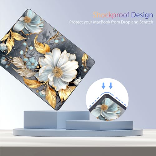 Teryeefi Pattern Hard Case Compatible with MacBook Air 13 inch Case 2021-2018 M1 A2337 A2179 A1932 with Retina Display, Plastic Hard Shell + Keyboard Cover + Screen Protector, W-Modern Abstract Art - color: W-Modern Abstract Art