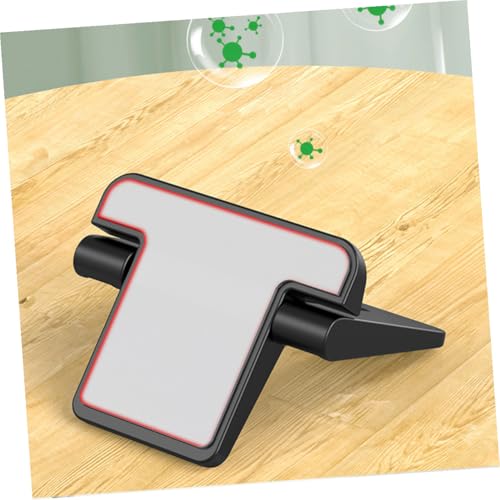 2pcs Mini Foldable Laptop Stand Holder, Portable Mini Notebook Bracket with Heightening Support, Compact Black Laptop Riser for Travel, Work, and Home Use