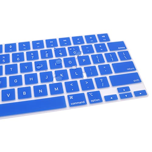 Se7enline Compatible with MacBook Keyboard Cover Skin for Mac Neo & Air 13/15 & Pro 14/16 inch (M5 M4 M3 M2 M1 A18 Pro) 2026/2025/2024/2023/2022/2021 Silicone Waterproof Dustproof Durable,Deep Blue - color: Deep Blue