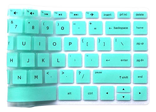 Keyboard Cover Compatible 2019 2018 14 inch HP Laptop Pavilion x360 14M-BA 14M-BA011DX 14M-BA014DX 14M-CD 14-BF 14M-BW 14-BW065BR 14-CM 14-CF Series (esc Delete ctrl Keys are Square Angles) (Mint) - color: Mint