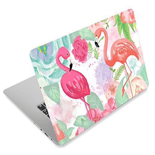 Laptop Skin Sticker Decal,12" 13" 13.3" 14" 15" 15.4" 15.6 inch Laptop Skin Sticker Cover Art Decal Protector Notebook PC (Cute Flamingos) - color: Cute Flamingos