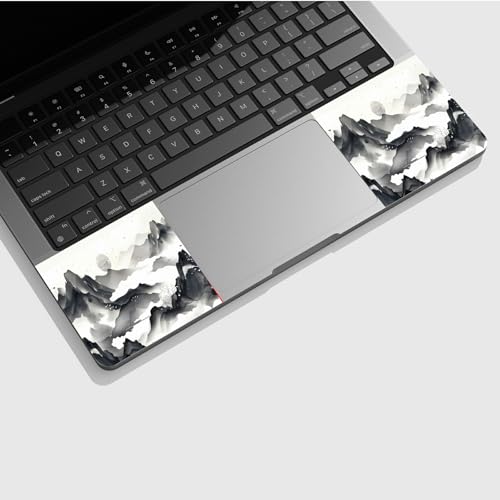 Universal Laptop Skin Sticker with 2 Wrist Pad Skins, Waterproof Scratch Resistant Vinyl Laptop Cover Decal, Cut to Fit for 11–15.6 Inch MacBook HP Dell Lenovo, Landscape Painting - color: Landscape Painting