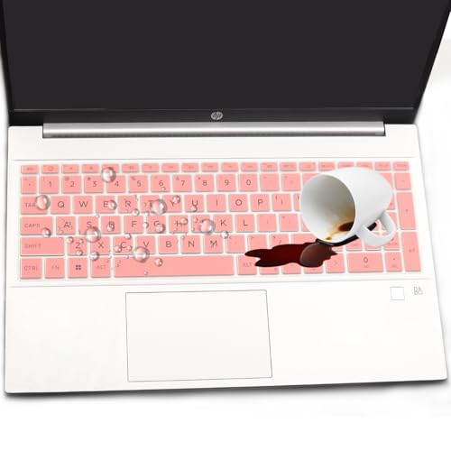 Keyboard Cover for HP 15.6" Laptop 15-fc 15-fd 15t-fd000/fd100 15-fd0023dx 15-fd0005dx 15-fd0127dx 15-fd0182wm 15-fd0123dx 15-fd1055cl 15-fd0107dx fd0131wm fd0095wm fd0132wm fd0081wm fd0055tg fd1447nr - color: Pink