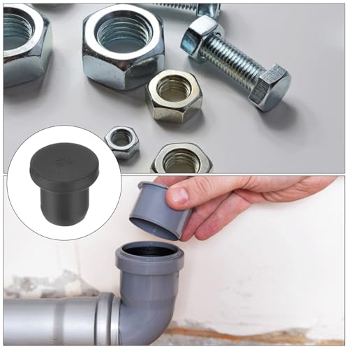 uxcell High Temp Silicone Plug Mount Dia 7.5mm/0.3 inch t Shaped Rubber Stopper Hole Plugs for Powder Coating Plating Waterproof Plugs Sealing Plugs Black Pack of 12(OD 10.5mm) - size: 7.5x10.5mm