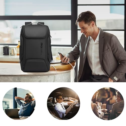 FUTURE AESTHEICS Business Laptop Smart backpack Can Hold 15.6 Inch Laptop Commute Backpack Carry on bag for men and women - color: Black