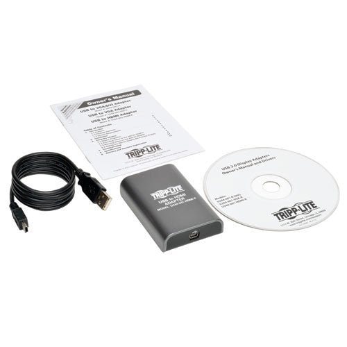 Tripp Lite USB 2.0 to HDMI Dual or Multi Monitor External Video Graphics Card Adapter 128 MB SDRAM - 1920x1200,1080P(U244-001-HDMI-R) - style: HDMI