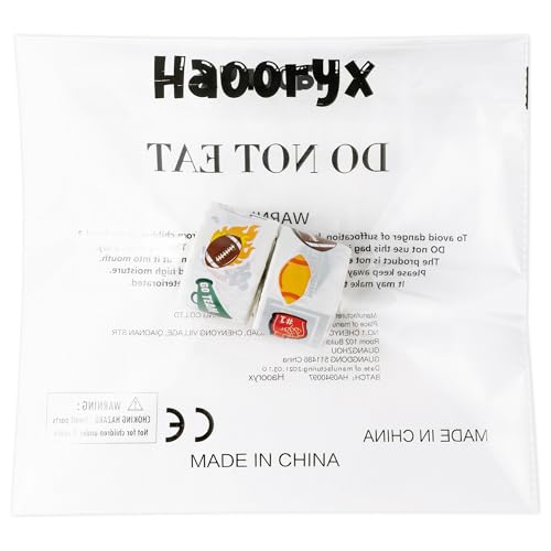 Haooryx Football Sport Stickers Rolls - 1000 Pcs Football Rugby Rugger Waterproof Vinyl Reusable Laptop Stickers Scrapbook Water Bottle Page Activity Pad Birthday Party Favor Kids Skateboard - style: Football 2Roll
