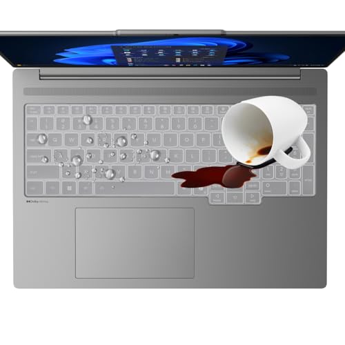 Keyboard Cover for 2025 2024 Lenovo ThinkBook 16 G6 G7 G8 G9 & ThinkBook 16p G4 G5 G6 16 Inch Laptop Keyboard Cover Skin Protector (NOT FIT ThinkBook 16 G4)-Clear - color: Clear