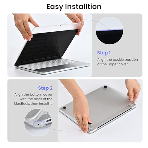 BlueSwan for MacBook Neo Case 13 inch 2026 Release A18 Pro Chip Model A3404 | 100% Match Official Color, Scratch Resistant, Easy to Snap on, Travel Essential, Back to School Gifts - color: Matte Clear