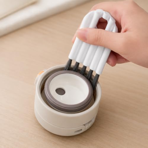 Bendable Keyboard Cleaning Brush, Soft-Bristle Crevice Cleaner | Flexible soft-bristle brush reaches keyboard gaps, cup-lid slots and narrow grooves for gentle everyday cleaning.