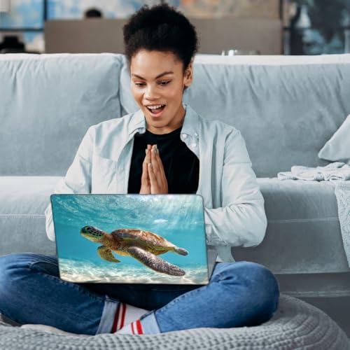 SUPERDANT Laptop Skin Sticker Sea Turtle Laptop Decals Personalized Universal Notebook Computer Wrap Vinyl Skin Stickers Cover Art Decal Removable 12-15.6 Inch Waterproof Scratch-Resistant Gifts - style: Sea Turtle
