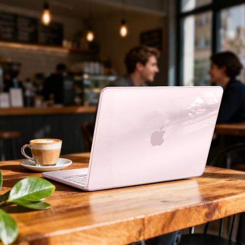 B BELK for MacBook Neo Case 13 inch 2026 Release Model A3404, Crystal Blush | Scratch Resistant Protective Hard Shell for Mac Neo Case with Keyboard Cover & Screen Protector, Lightweight, Easy Snap-On - color: Crystal Blush