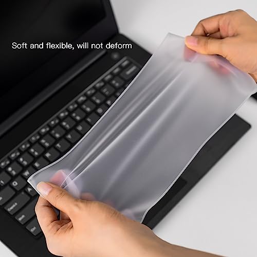 Universal 13" 14" Laptop Keyboard Cover Skin Protector for 13-14 Inch Laptop Notebook Ultra Thin Dell HP Lenovo Acer ASUS MacBook Waterproof Dustproof Keyboard Cover Protector, Clear (12.2" x 5.07") - size: 13"-14"