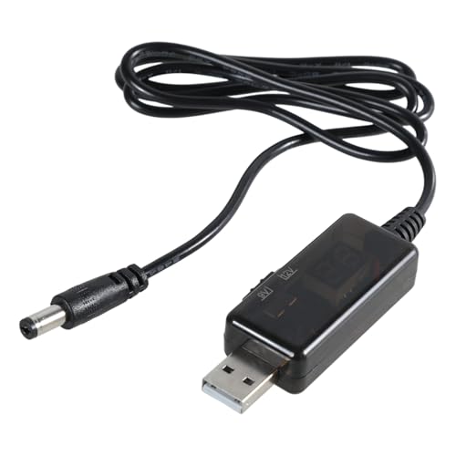 USB Adapter Converter Cable DC5V 9V 12V with 8 Plugs for Router Fan Charging Bank Portable - color: Adjustable 9 12V lin