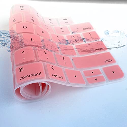 Keyboard Cover for Apple 2024/2023/2021 iMac All-in-One Desktop Keyboard, iMac 24 Inch with M4 /M3 /M1 Chip & Apple Magic Keyboard A3118 A2449 A2450 MK293LL/A MK2A3LL/A, Magic Keyboard 3 - color: GradualPink