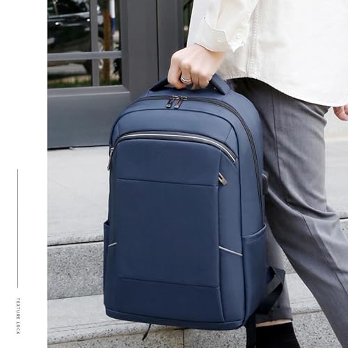 Business Trave Laptop Backpack Lightweight Anti-Theft Backpack with USB Charging Port Waterproof Computer Bag Casual Daypack - color: Gray