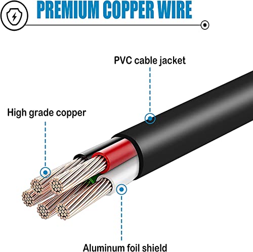 Guy-Tech USB Cable Laptop PC Cord Compatible for USB 2.0 External 7.1CH Optical Audio Sound Card Adapter