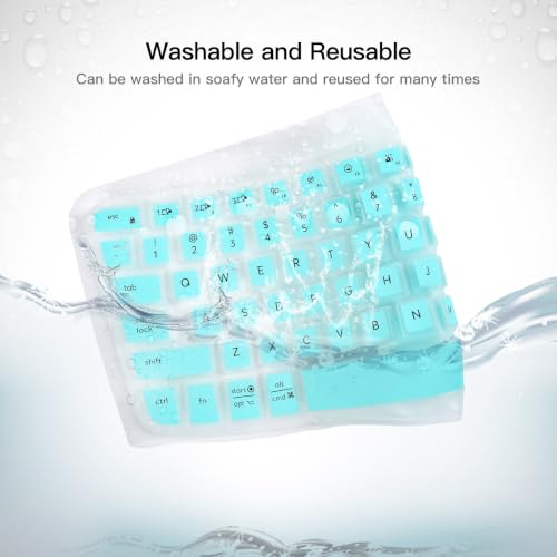Keyboard Cover Skin for Logitech Wave Keys MK670 Combo Wireless Ergonomic Keyboard Skin, Logitech Wave Keys Wireless Ergonomic Keyboard Cover Protector Skin Accessories, Mint - color: Mint