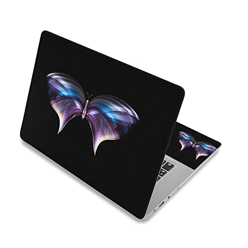 Laptop Skin Sticker Decal,12" 13" 13.3" 14" 15" 15.4" 15.6 inch Laptop Skin Sticker Cover Art Decal Protector Notebook PC (Cool Butterfly) - color: Cool Butterfly