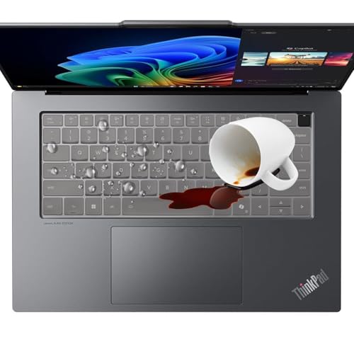 MUBUY Keyboard Cover for Lenovo ThinkPad X9 14 Gen 1, ThinkPad X9 14 Aura 14 Inch & Thinkpad X9 15 Gen 1, ThinkPad X9 15 Aura 15.3 Inch Laptop, US Layout Silicone Keyboard Protective Skin -TPU