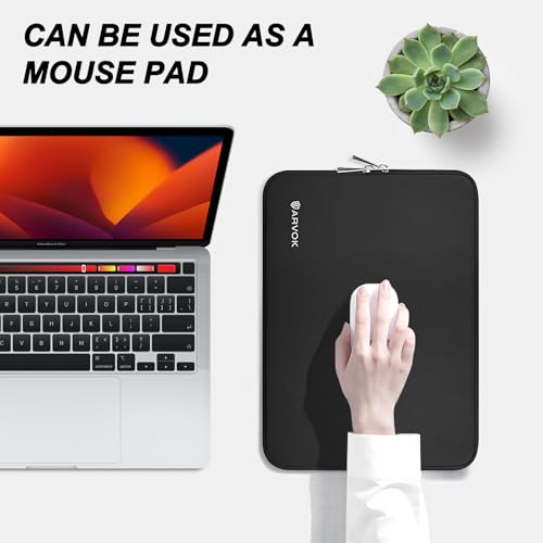ARVOK Laptop Sleeve Case,Waterproof Notebook Cover for MacBook Air MacBook Pro inch, Computer Carrying Bag - color: Black, size: 13 inch