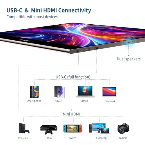 INNOCN 15.6" Portable Monitor OLED Touch Second Screen for Photo Editing with 4K, 100% DCI-P3, 100000:1, 10Bits, USB C External Monitor for Laptop,PC, Phone,Consoles, Brown, PU15 Pre C6 - size: 15.6'', style: OLED/Touch/4K