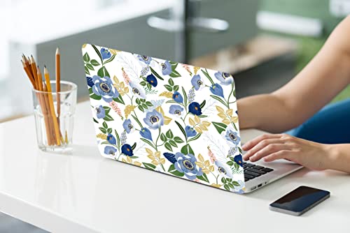 LanBaiLan Laptop Plastic Hard Shell Protective Case, Compatible for New MacBook Air 13 inch 2020 2019 2018 Release A2337 M1 A2179 A1932 Retina Display with Touch ID & Keyboard Cover, Flower Design - color: Flower Design