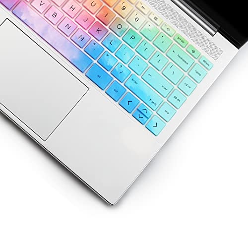Keyboard Cover for HP Laptop 14 & HP Pavilion x360 14m-dw 14m-dy 14-dv, HP 14m-dw1010wm dw1023dx dw1033dx 14m-dy0033dx 14m-dy0023dx 14m-dy0013dx 14m-dw1013dx dw0023dx dw0033dx-Colorful - color: Colorful
