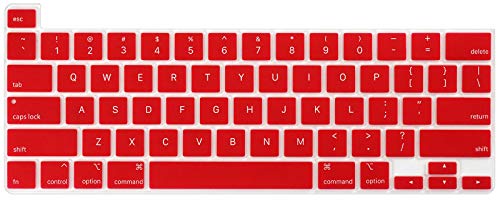 Se7enline for MacBook Pro 13 inch Case M2/M1 2026-2020 A2338,Red | Hard Shell Laptop Case Washable Keyboard Cover Skin Anti-Scratch Anti-Drop Heat Dissipation Full Port Access Slim Lightweight - color: Red