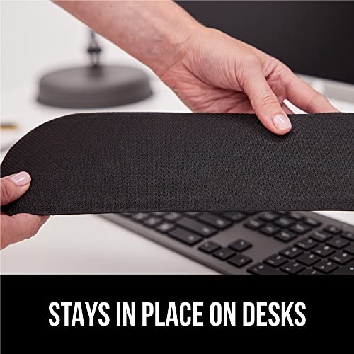 Gorilla Grip Cushion Lap Desk and Gel Memory Foam Wrist Rest, Lap Desk Fits 15 Inch Laptop, Comfortable Foam, Wrist Rest Includes Mousepad Rest, Both in Gray, 2 Item Bundle