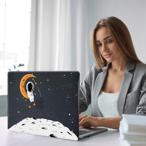 Funut Compatible with MacBook Pro 13 inch Case 2025 2024 2023-2016 M2 M1 | Case for MacBook Pro 13 inch A2338 A2289 A2251 A2159 A1989 A1708 A1706 Funut Plastic Hard Case & 2 Keyboard Cover, Astronaut - color: #Space Astronaut, size: 2016-2024 Macbook Pro