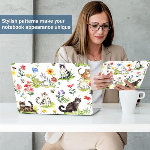 Laptop Skin Sticker 12.1 13 13.3 14 15 15.6 Inches Netbook Sticker Decal Reusable Universal Notebook PC Art Personalized Protector by AORTDES (AD-NEK-86 Garden Cat) - color: Garden Cat