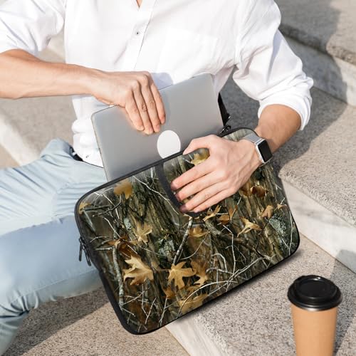 14 15 15.4 15.6 inch Laptop Handle Bag Computer Bag, Pouch Holder Notebook Sleeve Cover Soft Case Compatible for Dell,Lenovo,Toshiba HP, Asus Notebook-Oak Maple Leaf - color: Oak Maple Leaf