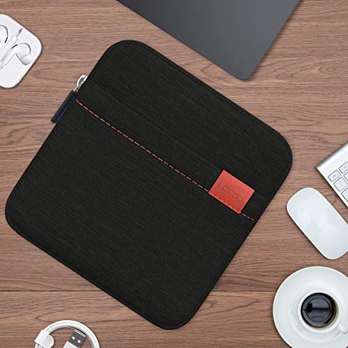 Lacdo Waterproof External USB CD DVD Writer Blu-Ray Protective Storage Carrying Case Bag Compatible Apple MD564ZM/A SuperDrive,Magic Trackpad, Samsung/LG/Dell/ASUS/External DVD Drives, Black - color: Black