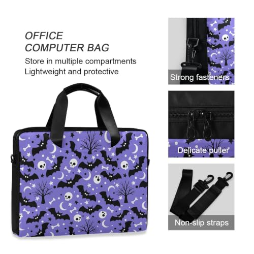 MNSRUU Laptop Bag for 15.6 inch Black Gothic Bats - color: Bats Th0017