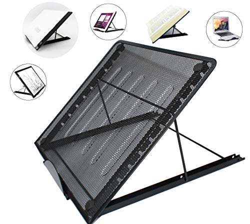 13.4x11.6inch Large Stand Ventilated Adjustable Light Box Laptop Pad Stand, Multifunction Tracing Holder for Ipad A3 A4 LED Tracing Light Pad Tablet Tracer