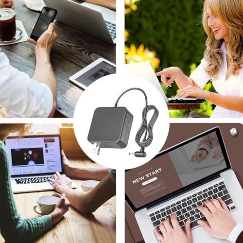65W 45W Laptop Charger Compatible with Asus Vivobook 14 15 17 F412 F512 X512 F412DA F512DA F512JA F512FA X512FA X512DA,Flip 14 15 16 S13 S14 S15 Go 12 14 15 Power Supply