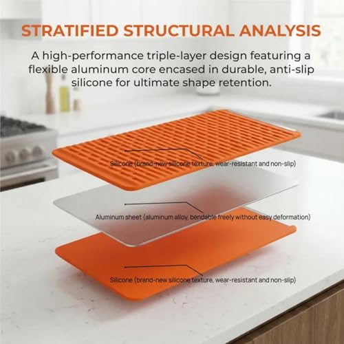 Flexible Silicone Aluminum Phone Stand, Bendable Rollable Foldable Design Wrap Around Mount Holder for Laptop, Desk, Bed and Travel, Creative Shape-Shifting Lazy Bracket (Orange&Black) - color: Orange&Black