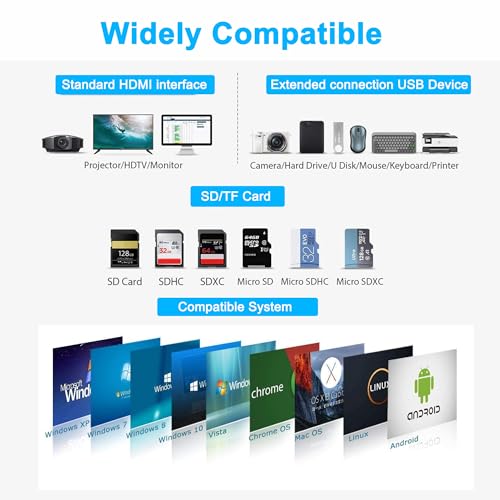 Docking Station for Dell/HP/Lenovo/Surface Laptop, Dual HDMI Adapter for 2 Monitors, 13 in 1 USB C Hub With HDMI/VGA/USB/PD/Ethernet/SD/TF/Audio - style: 13 IN 1
